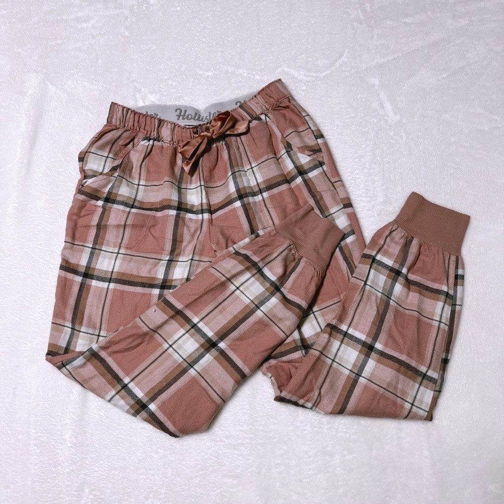 plaid pink pajama pants